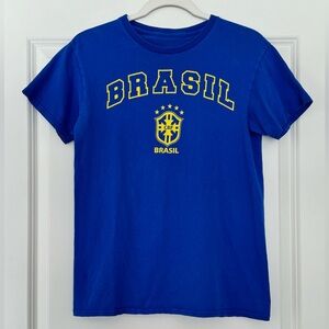 Blue Brazil Soccer / Futbol CBF T-Shirt